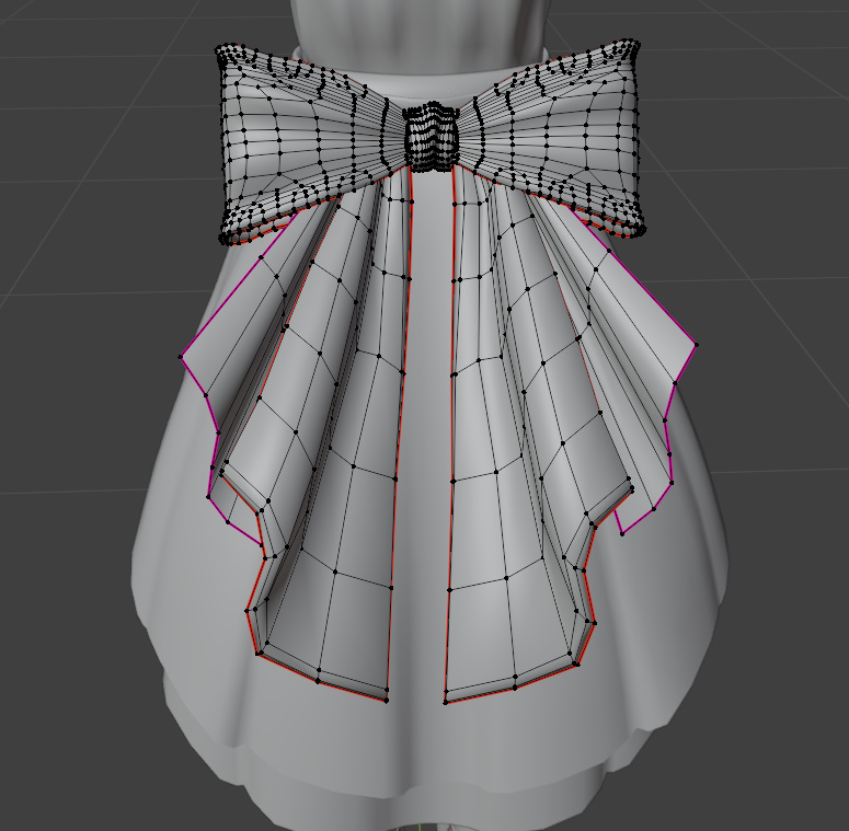 Lonely Sapling 背面の大きなリボン